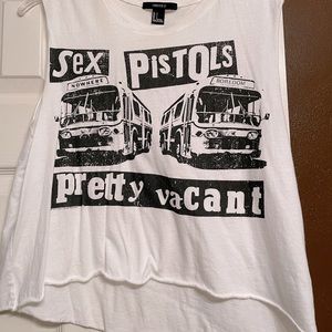 Sex Pistols Band Cropped Distressed T